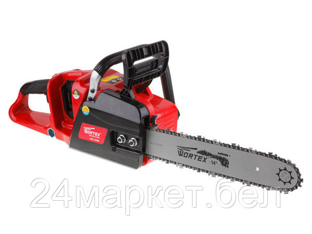 Аккум. пила цепная WORTEX CEC 3536 шина 35 см (14"), 3/8" LP, 1.1 мм ALL1 (36В (18Вх2), БЕЗ АКБ,, фото 2