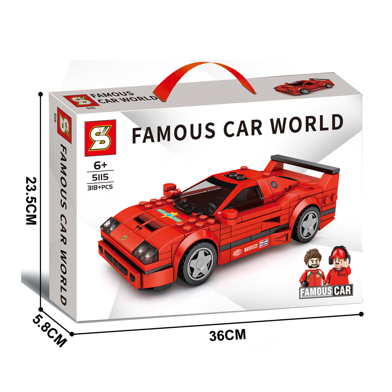 Конструктор ,Famous Car World - Известные автомобили, арт.5115