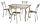 Стол обеденный раздвижной Верона М45 жемчуг/опоры жемчуг, фото 4