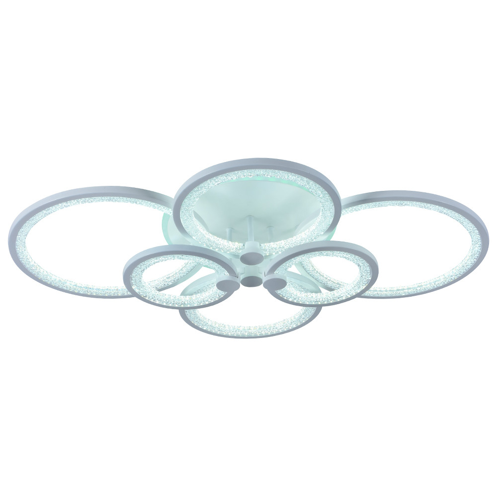 Светодиодная люстра 8002/6 WHT 168W+8W RGB
