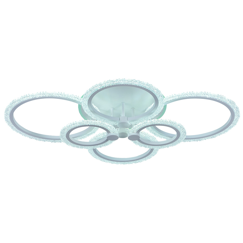 Светодиодная люстра 8003/6 WHT 132W+11W RGB