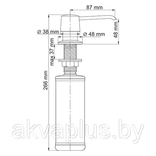 Дозатор для жидкого мыла WasserKraft K-1099 - фото 2 - id-p170565363