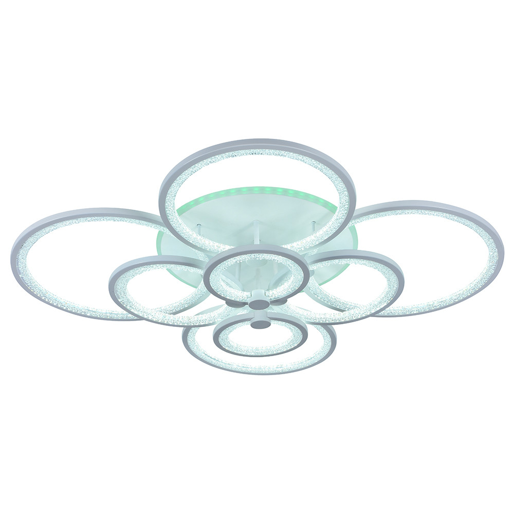 Светодиодная люстра 8002/8 WHT 256W+11W RGB