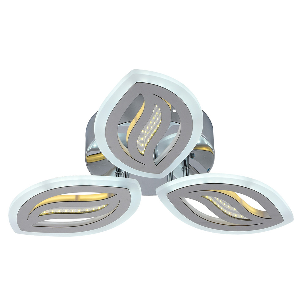 Светодиодная люстра 8090/3 CHR 48W+30W
