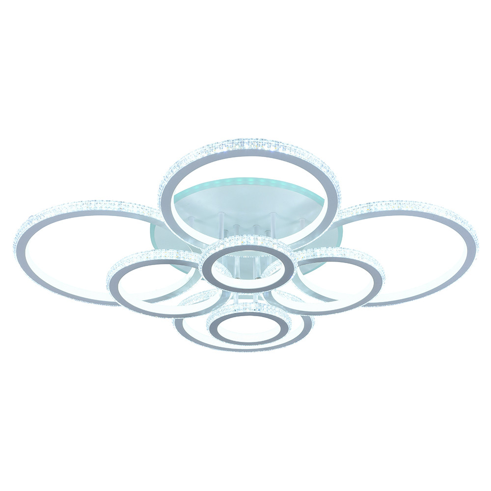 Светодиодная люстра 8017/8 WHT 464W+10W RGB