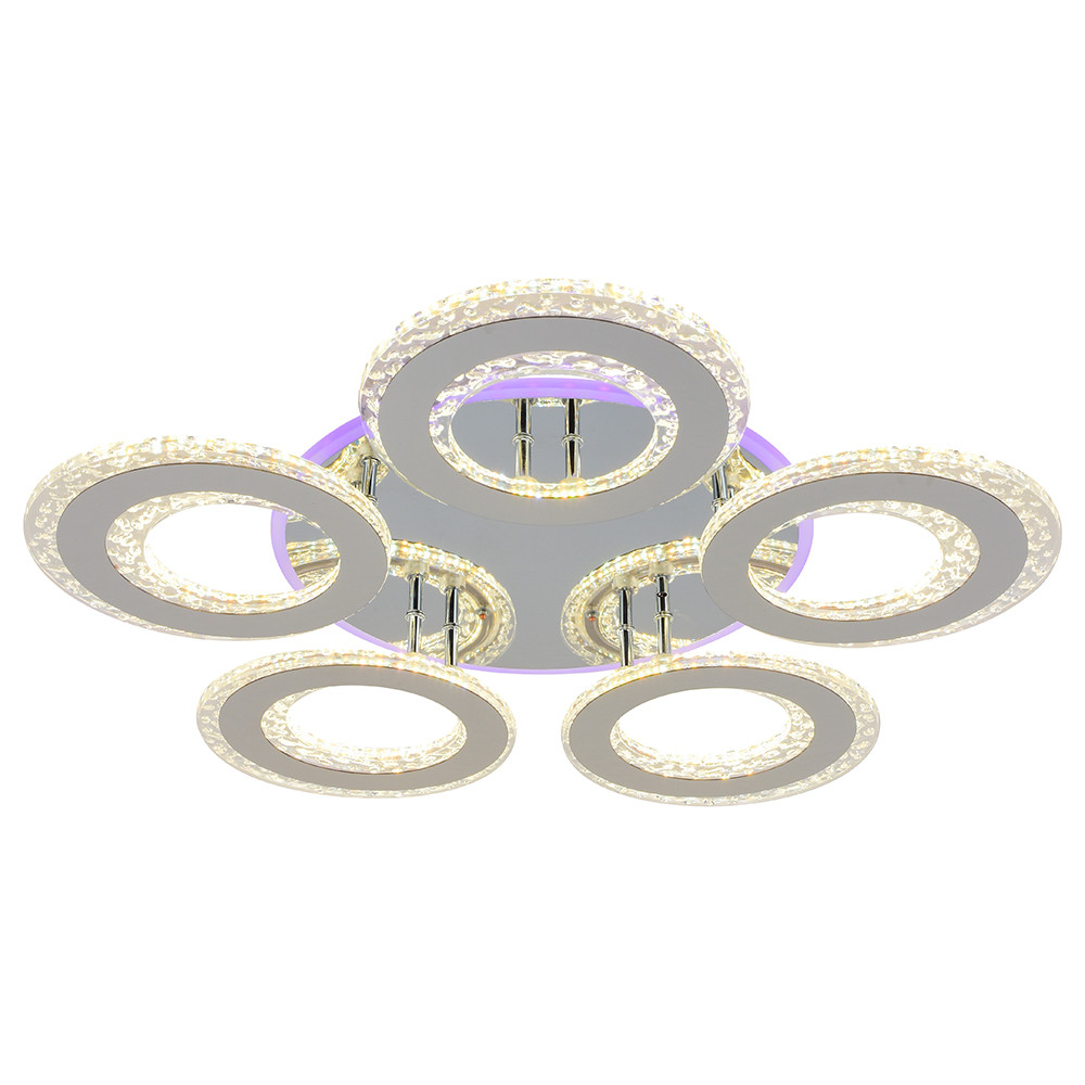 Светодиодная люстра 8043/5 CHR 190W+10W RGB
