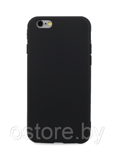 Силиконовый чехол-бампер для Apple iPhone 6 / 6s (накладка силикон) черный. Silicon Case - фото 1 - id-p170572125