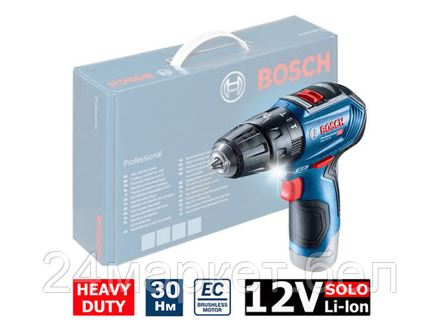 Дрель-шуруповерт Bosch GSB 12V-30 Professional 06019G9102 (без АКБ), фото 2