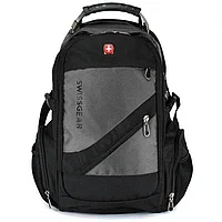 Рюкзак SwissGear 8810 c Usb + выход Aux + Дождевик (Серый)
