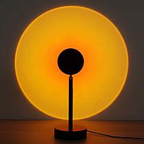 Светодиодная лампа с эффектом заката Sunset Lamp + пульт дистанционного управления, фото 2