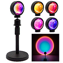 Светодиодная лампа с эффектом заката Sunset Lamp + пульт дистанционного управления, фото 2