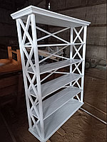 Стеллаж-этажерка декоративный деревянный "Прованс Прайм" Д1400мм*В1800мм*Г400мм