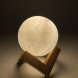 Настольный светодиодный светильник-ночник ЭРА NLED-490-1W-W «ЛУНА» белый, фото 4