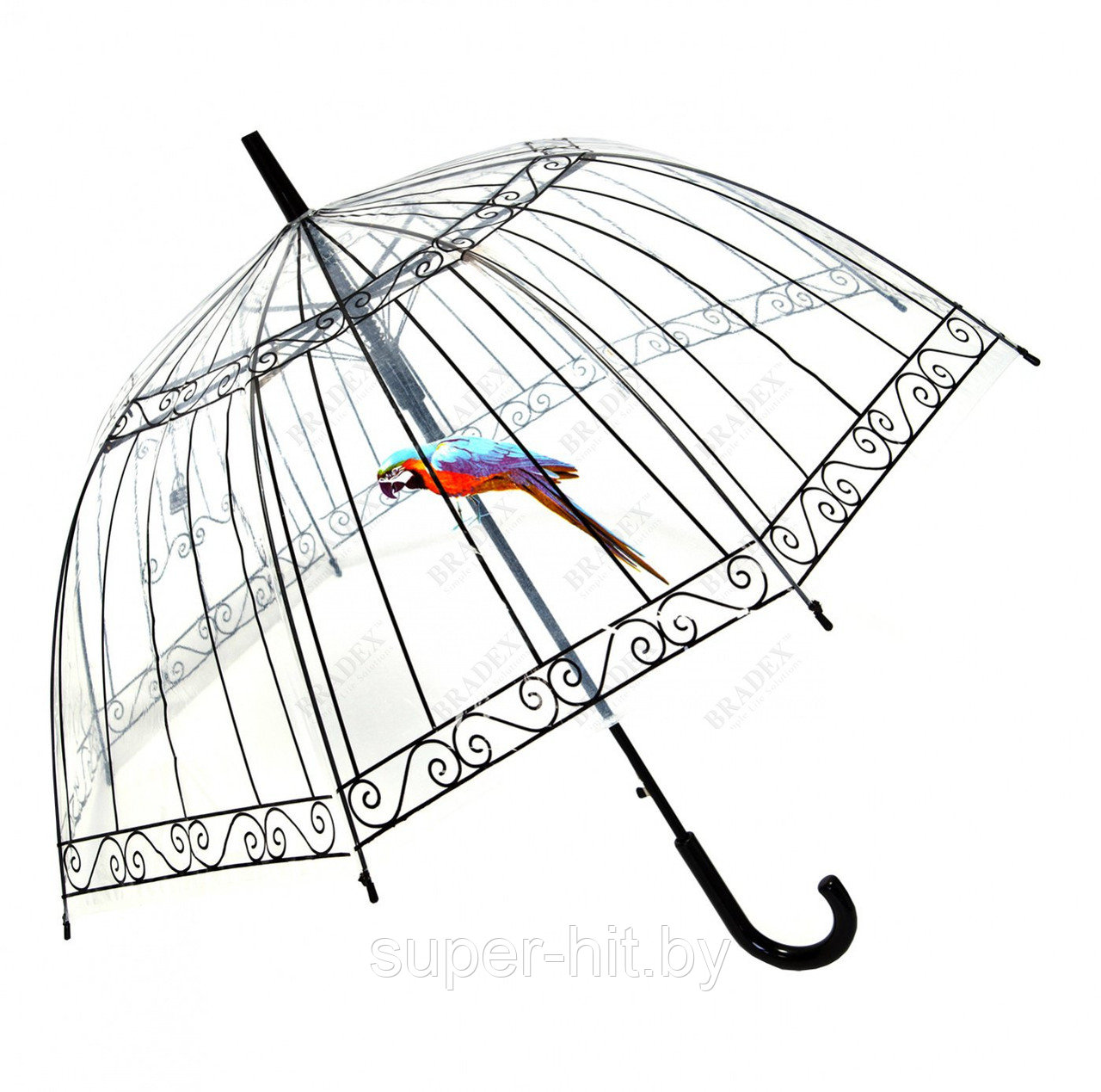 Зонт-трость «ПТАШКА В КЛЕТКЕ» - фото 2 - id-p94947475