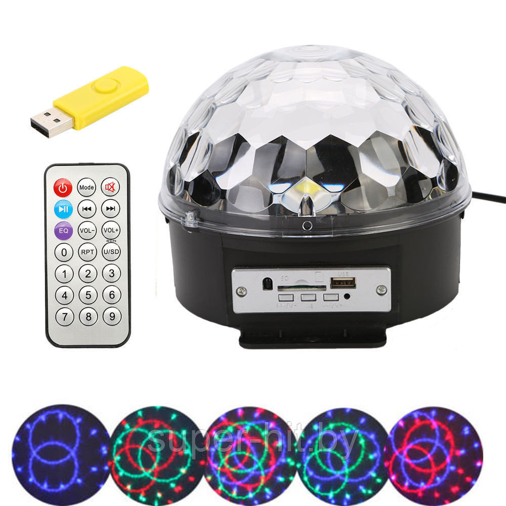 Диско-Шар LED Crystral Magic Ball Ligh - фото 2 - id-p93050551