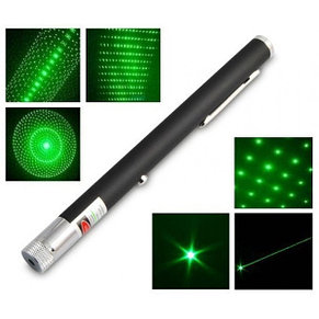 Лазерная указка Green Laser Pointer  с 5 насадками, фото 3