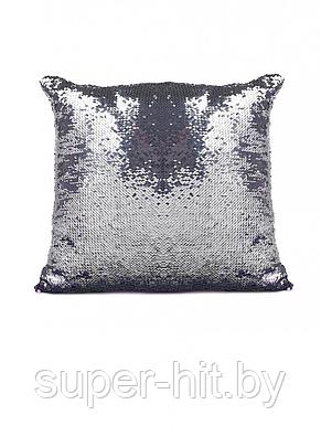 Подушка декоративная «РУСАЛКА» цвет фиолетовый/серебро, фото 2