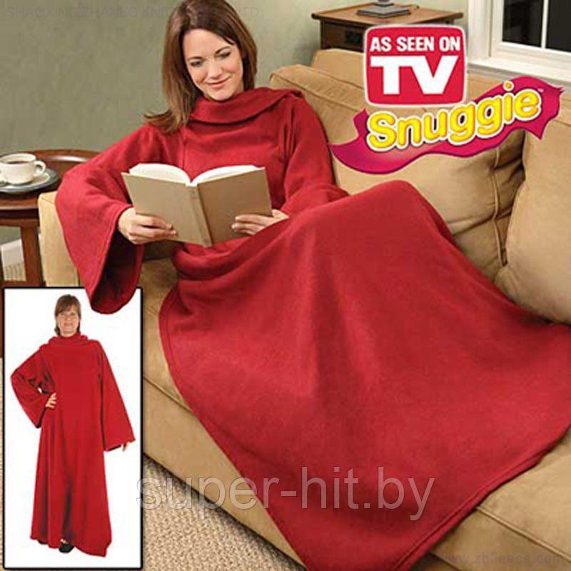 Плед-одеяло с рукавами Snuggie (4 цвета) - фото 4 - id-p93049195