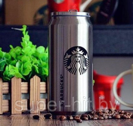 Термокружка - банка "Starbucks Coffee"