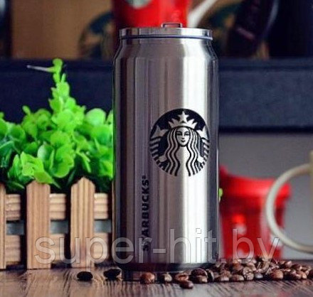 Термокружка - банка "Starbucks Coffee", фото 2