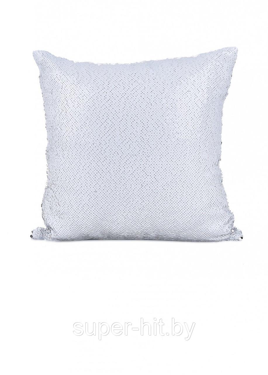 Подушка декоративная «РУСАЛКА» цвет белый матовый/серебро - фото 2 - id-p93051154