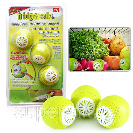 Поглотитель запаха шарики Fridge Balls (Фридж Болс) в холодильнике, фото 2