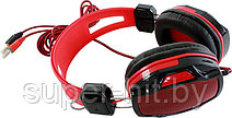 Игровые наушники с микрофоном,с усиленным кабелем SiPL Red, фото 3