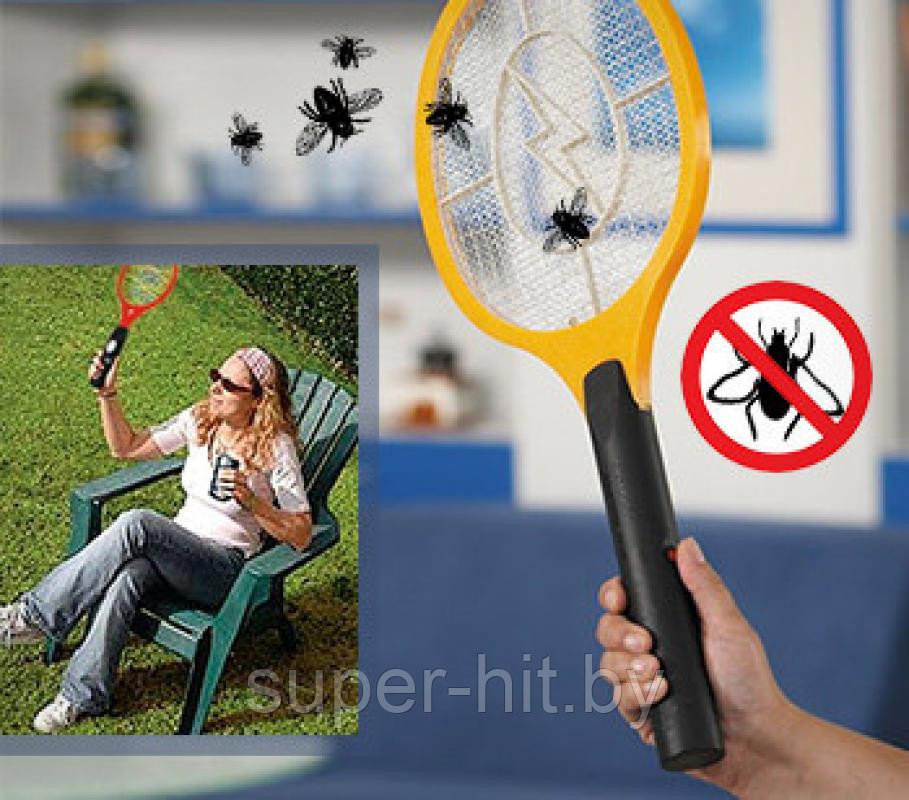 Мухобойка для насекомых электрическая (Mosquito Swatter) (от зарядки и от батареек) - фото 1 - id-p93055721