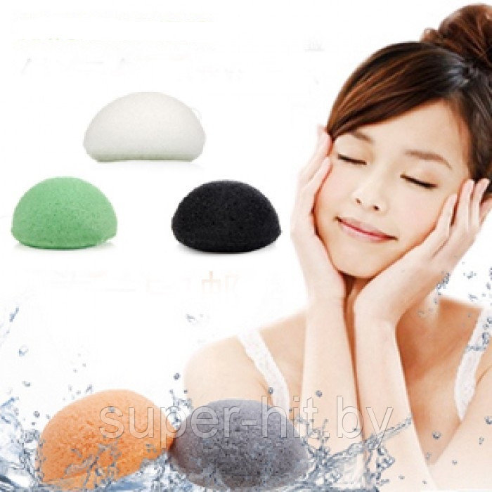 Спонж для умывания лица Konjac Sponge - фото 7 - id-p93060028