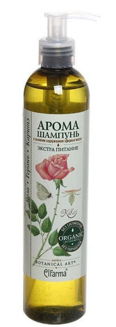 Шампунь Арома "Экстра-питание"  роза, герань, каритэ, фото 2