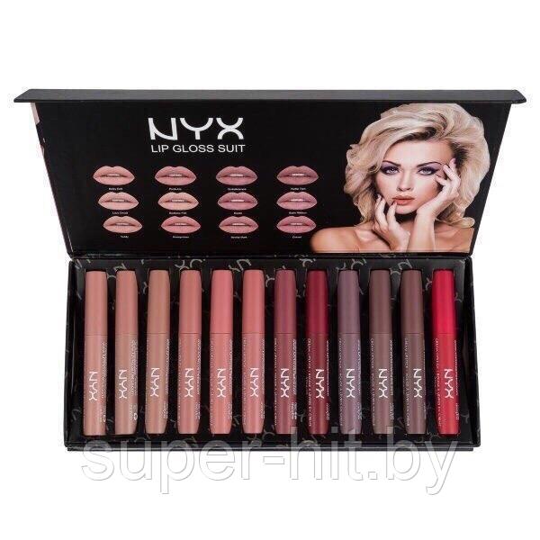 Набор жидких Помад NYX LIP GLOSS SUIT