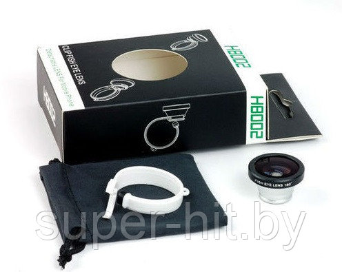 Объектив для телефона FishEye для iPhone, iPad, Samsung, HTC, Nokia универсальный - фото 1 - id-p93051046