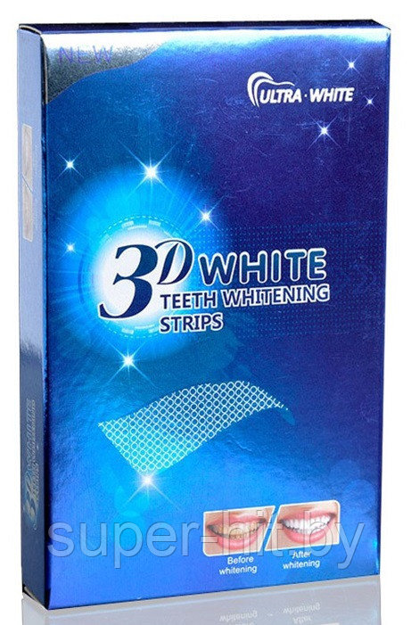 Полоски для отбеливания зубов 3D WHITE Teeth Whitening Strips - фото 2 - id-p93060042