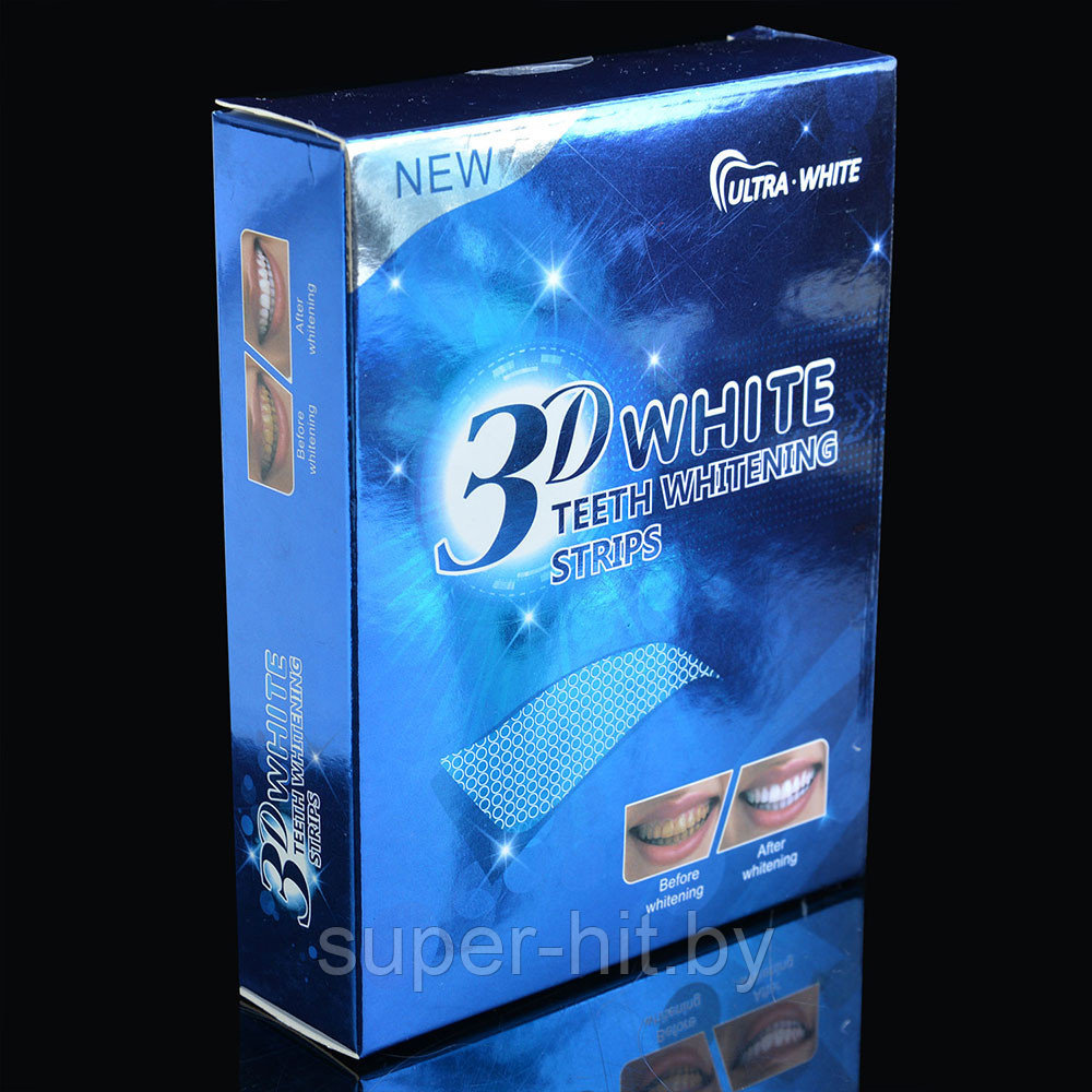 Полоски для отбеливания зубов 3D WHITE Teeth Whitening Strips - фото 6 - id-p93060042