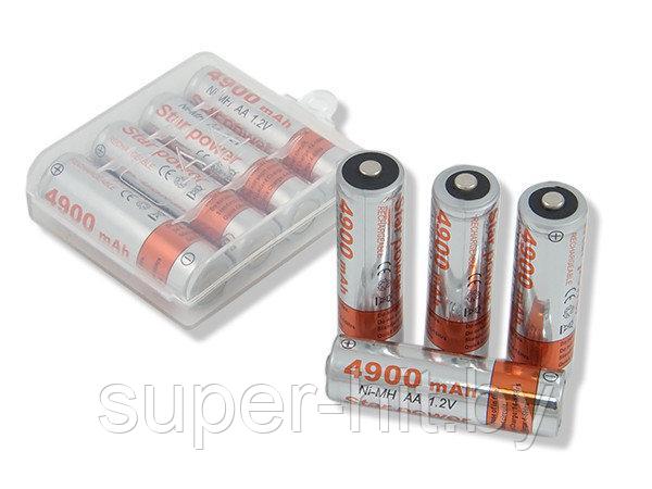 Аккумуляторная батарея (АКБ) STAR POWER 4900MAH NI-MH АА 4шт. - фото 1 - id-p96138171