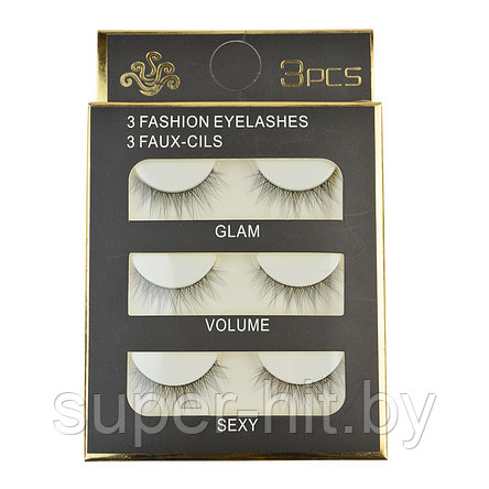 Накладные ресницы 3d Fashion Eye Lashes 3 пары, фото 2