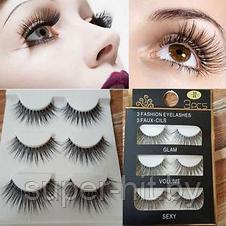 Накладные ресницы 3d Fashion Eye Lashes 3 пары, фото 3