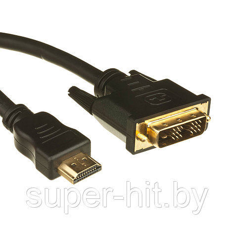 Кабель HDMI – DVI-D,SiPL 2 метра, фото 2