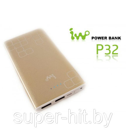 Портативное зарядное устройство 7500 mAh iwo Power Bank P32, фото 2