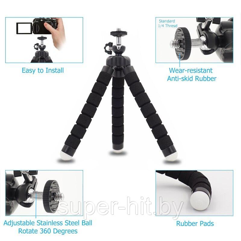 Мини штатив тренога для телефона TRIPOD СЕЛФИ - фото 7 - id-p108622594