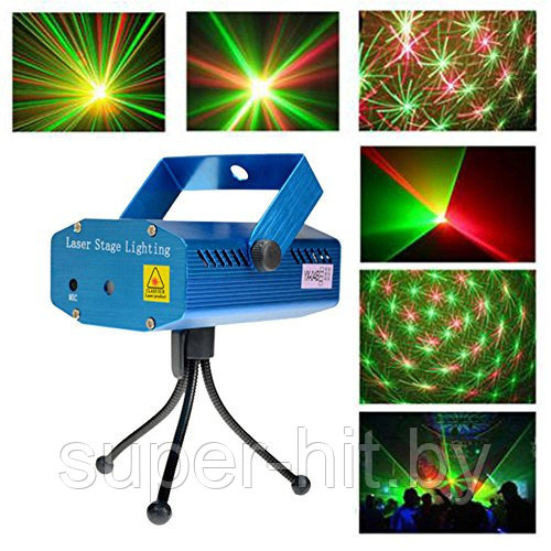 Лазерный проектор Mini Laser Stage Lighting - фото 1 - id-p93055891
