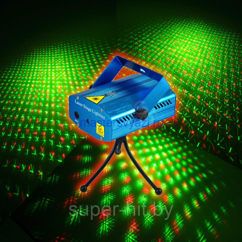 Лазерный проектор Mini Laser Stage Lighting - фото 3 - id-p93055891