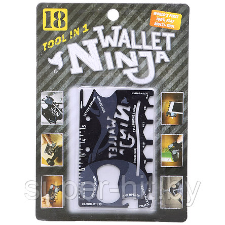 Мультитул wallet Ninja 18 в 1, фото 2