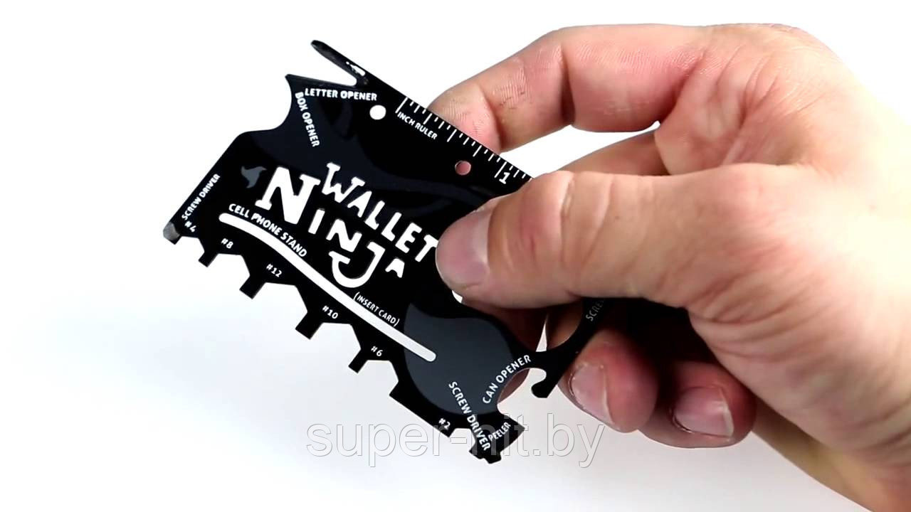 Мультитул wallet Ninja 18 в 1 - фото 5 - id-p93050837