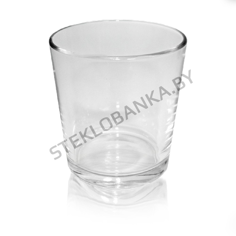 Стеклянный стакан для свечей 250 мл (низкий)(стеклобанка)