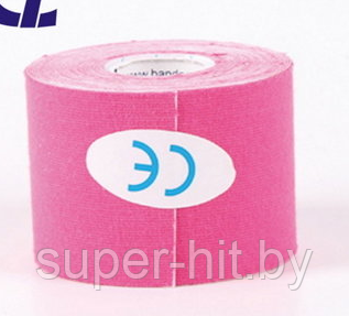 Кинезио тейп Kinesiology Tape Розовый, 5 см × 5 м - фото 1 - id-p170603866