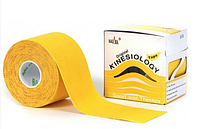 Кинезио тейп Kinesiology Tape Желтый, 5 см × 1 м