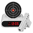 Будильник-мишень Gun Alarm Clock (цвета - хаки, черный, белый), фото 6