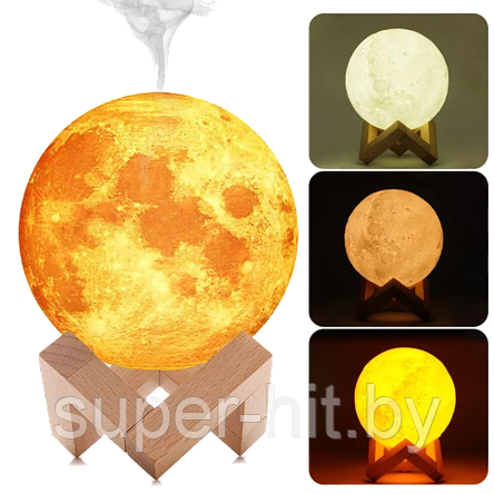 Светильник Луна с увлажнителем воздуха (3 режима освещения), фото 2