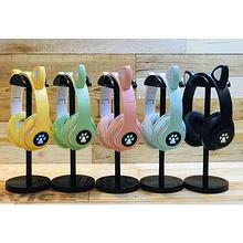 Детские беспроводные наушники Cat ear со светящимися ушками